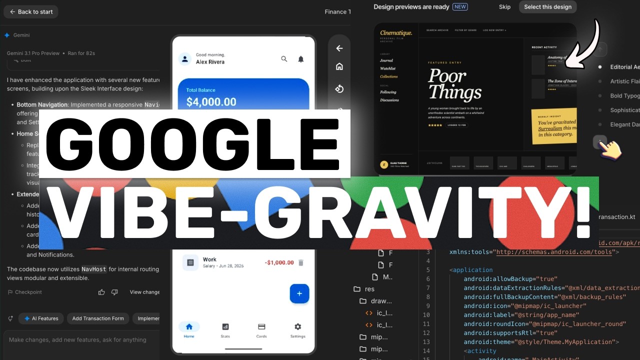 Google FULLY FREE Vibe-gravity (VIBE CODE 2.0): FREE & BEST!