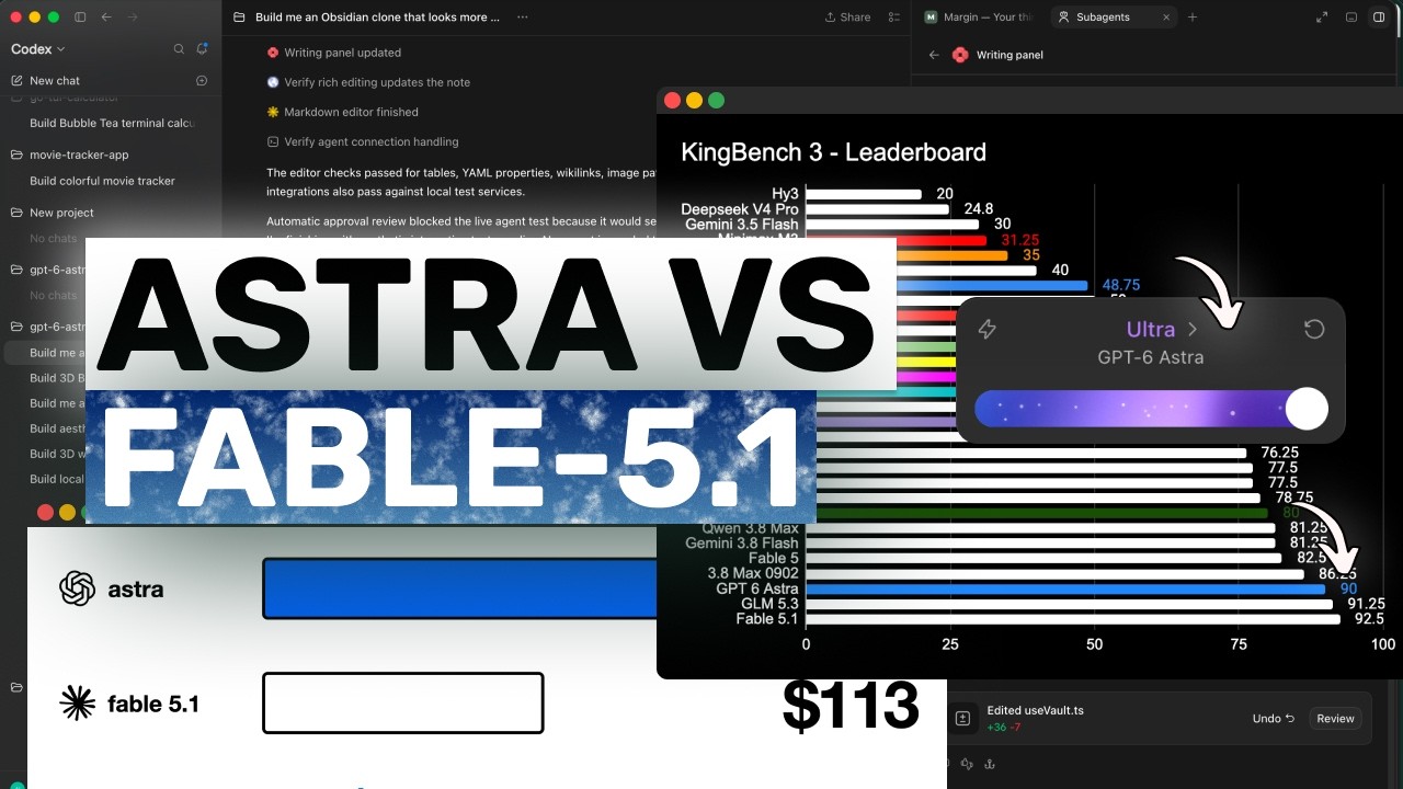 GPT-6 Astra (Fully Tested & Side by Side comparison with Fable 5.1): ONE is a CLEAR WINNER!