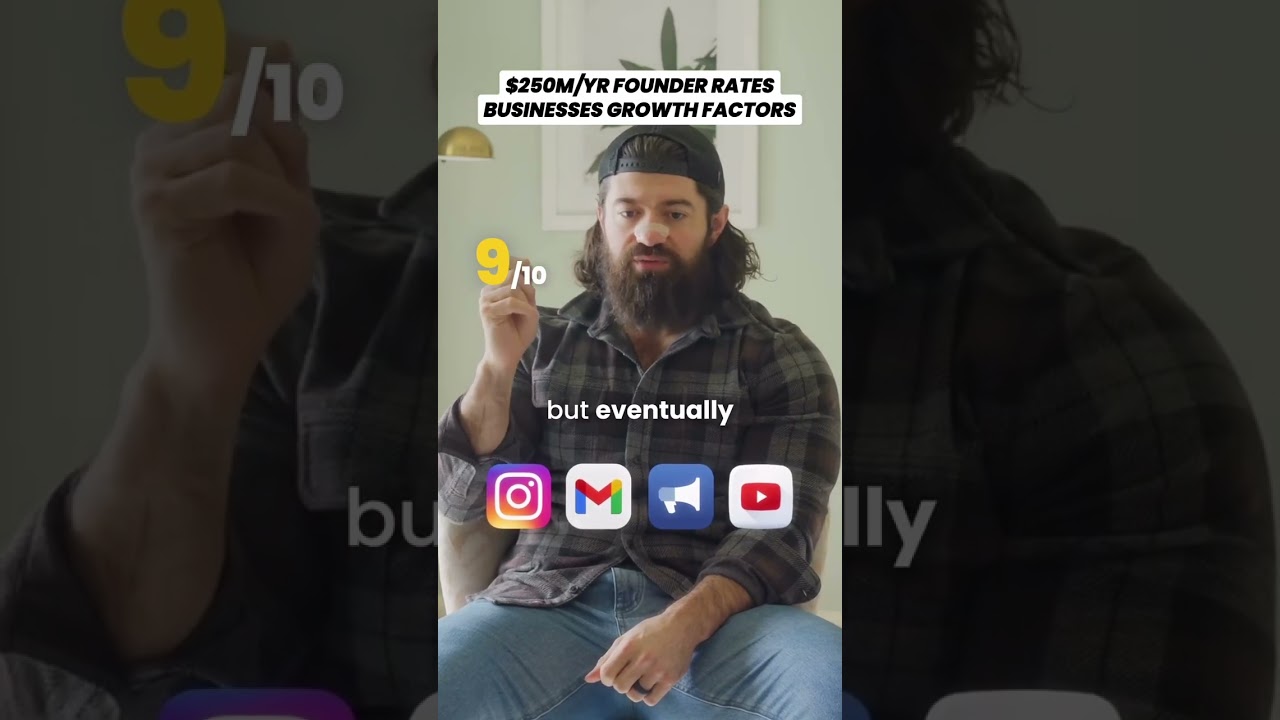 $100M+ Founder Rates Business Growth Factors from 1-10