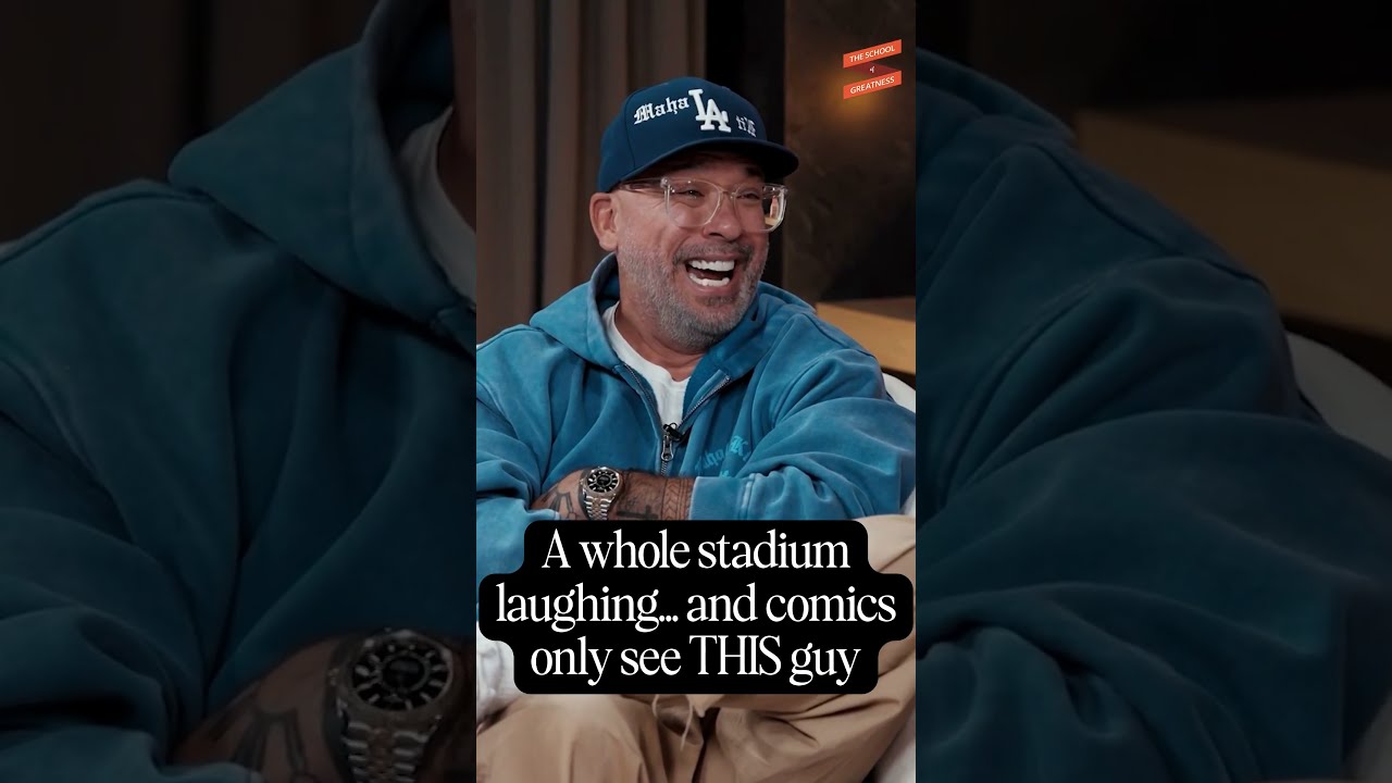 A whole stadium laughing except for...
